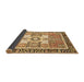 Sideview of Abstract Brown Modern Rug, abs3291brn