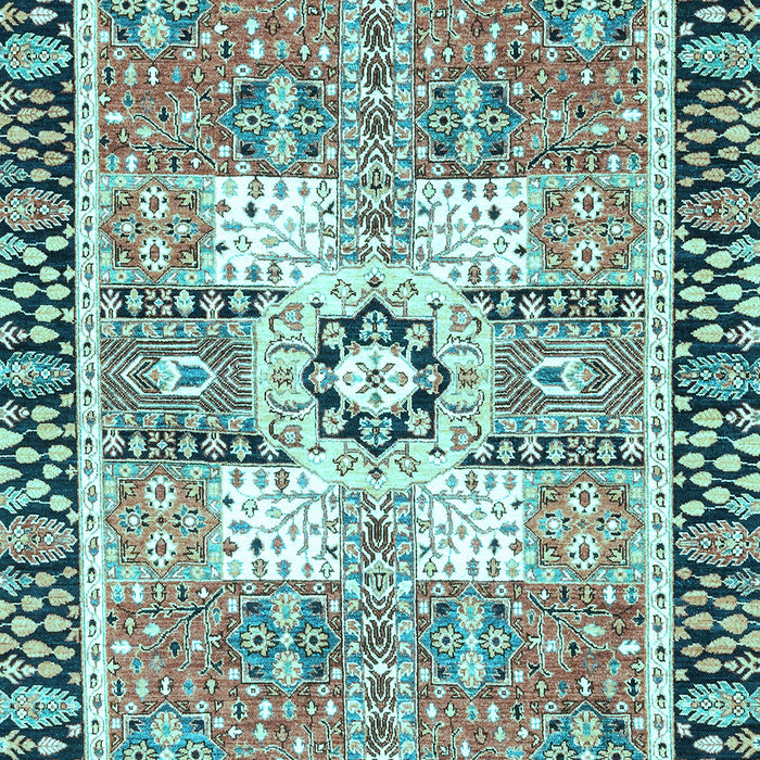 Abstract Light Blue Modern Rug, abs3291lblu