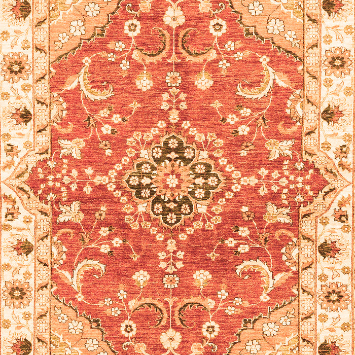 Abstract Orange Modern Rug, abs3292org