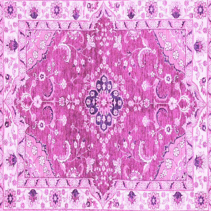 Square Machine Washable Abstract Purple Modern Area Rugs, wshabs3292pur