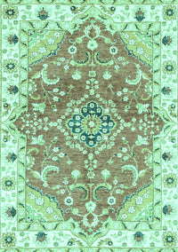 Abstract Turquoise Modern Rug, abs3292turq