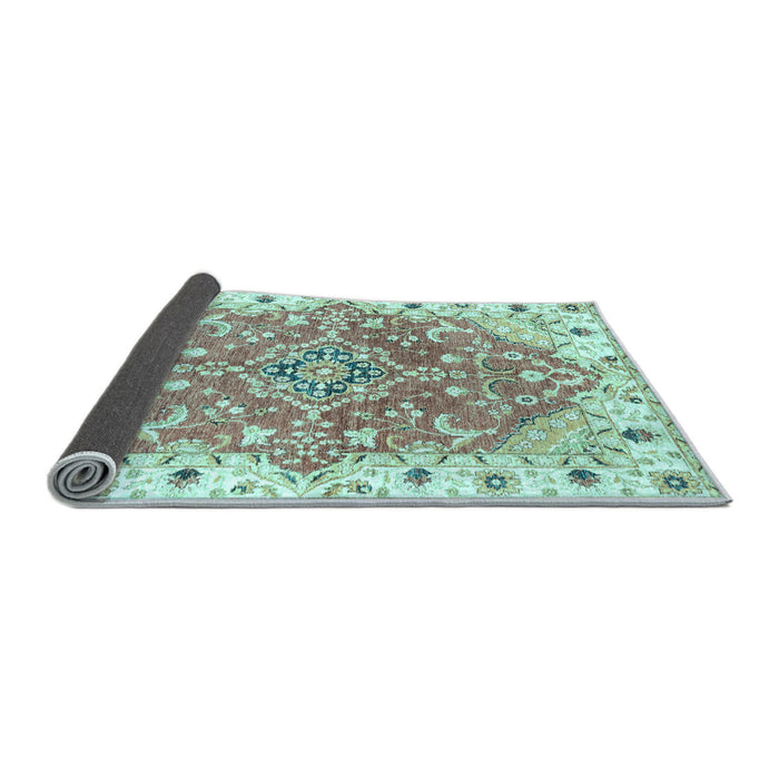 Sideview of Abstract Light Blue Modern Rug, abs3292lblu