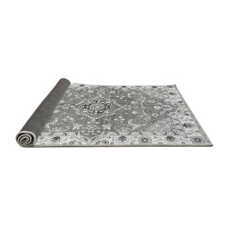 Sideview of Abstract Gray Modern Rug, abs3292gry