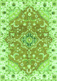 Abstract Green Modern Rug, abs3292grn