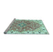 Sideview of Machine Washable Abstract Light Blue Modern Rug, wshabs3292lblu