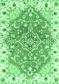 Abstract Emerald Green Modern Rug, abs3292emgrn