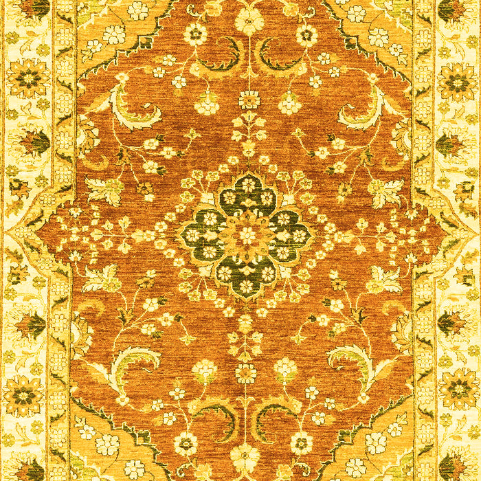 Abstract Yellow Modern Rug, abs3292yw