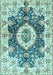 Abstract Light Blue Modern Rug, abs3293lblu