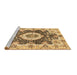 Sideview of Machine Washable Abstract Brown Modern Rug, wshabs3293brn