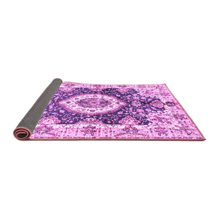Sideview of Abstract Purple Modern Rug, abs3293pur