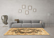 Machine Washable Abstract Brown Modern Rug in a Living Room,, wshabs3293brn