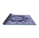 Sideview of Abstract Blue Modern Rug, abs3293blu