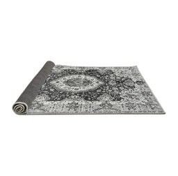 Sideview of Abstract Gray Modern Rug, abs3293gry