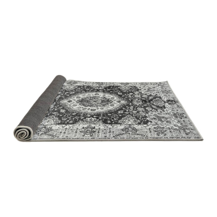 Sideview of Abstract Gray Modern Rug, abs3293gry