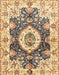 Abstract Mustard Yellow Modern Rug, abs3293