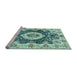 Sideview of Machine Washable Abstract Light Blue Modern Rug, wshabs3293lblu