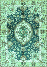 Abstract Turquoise Modern Rug, abs3293turq