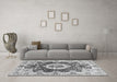 Machine Washable Abstract Gray Modern Rug in a Living Room,, wshabs3293gry