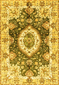 Abstract Yellow Modern Rug, abs3293yw