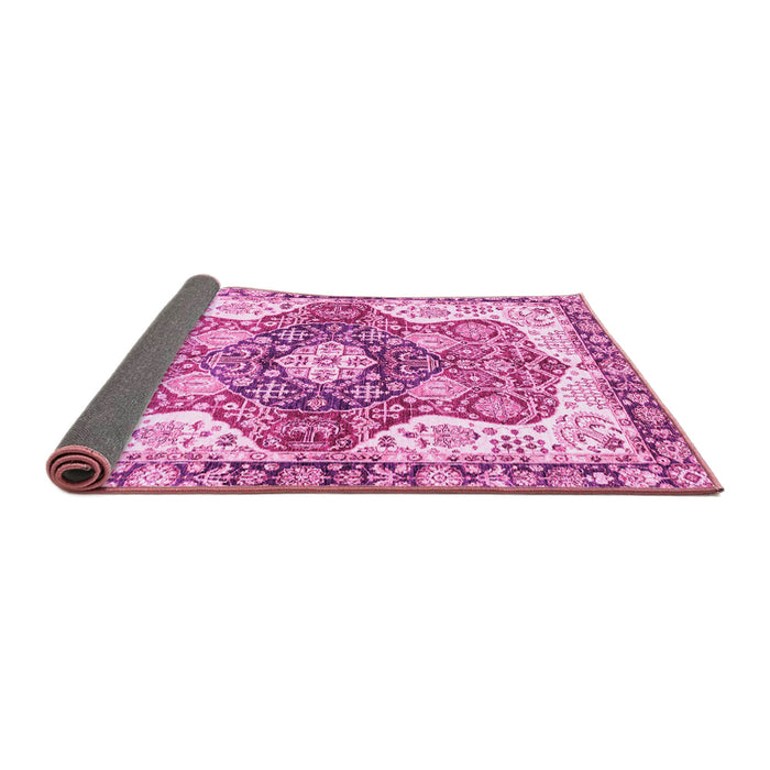 Sideview of Abstract Pink Modern Rug, abs3294pnk