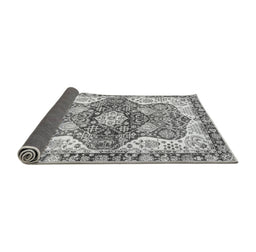 Sideview of Abstract Gray Modern Rug, abs3294gry