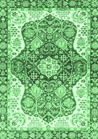 Abstract Emerald Green Modern Rug, abs3294emgrn