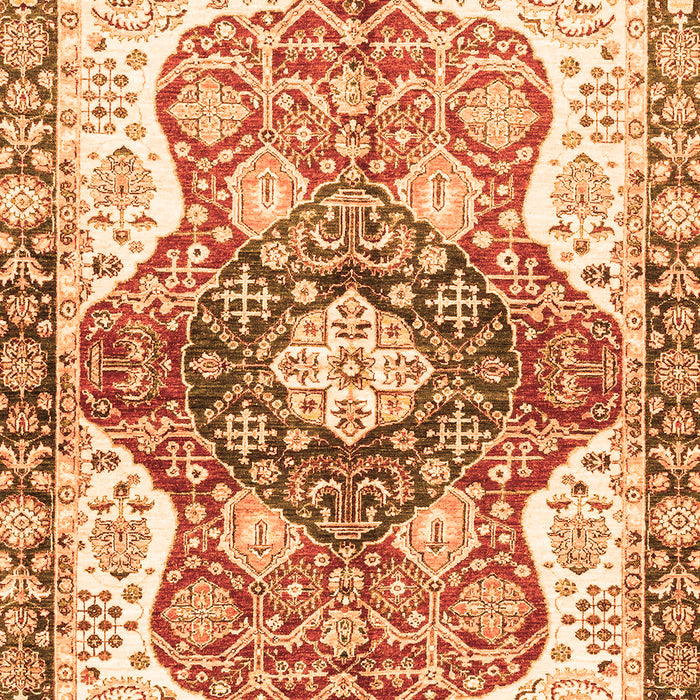 Abstract Orange Modern Rug, abs3294org