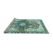 Sideview of Machine Washable Abstract Light Blue Modern Rug, wshabs3294lblu