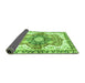 Sideview of Abstract Green Modern Rug, abs3294grn