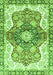 Machine Washable Abstract Green Modern Area Rugs, wshabs3294grn