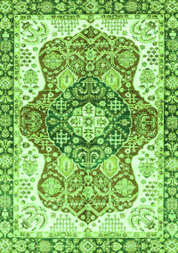 Abstract Green Modern Rug, abs3294grn