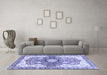 Machine Washable Abstract Blue Modern Rug in a Living Room, wshabs3294blu