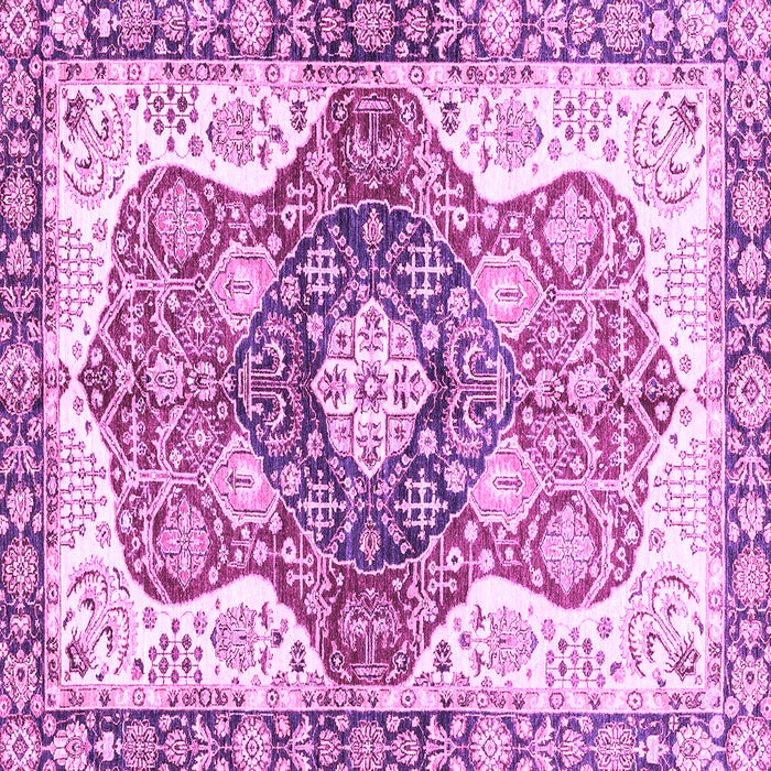 Square Abstract Purple Modern Rug, abs3294pur