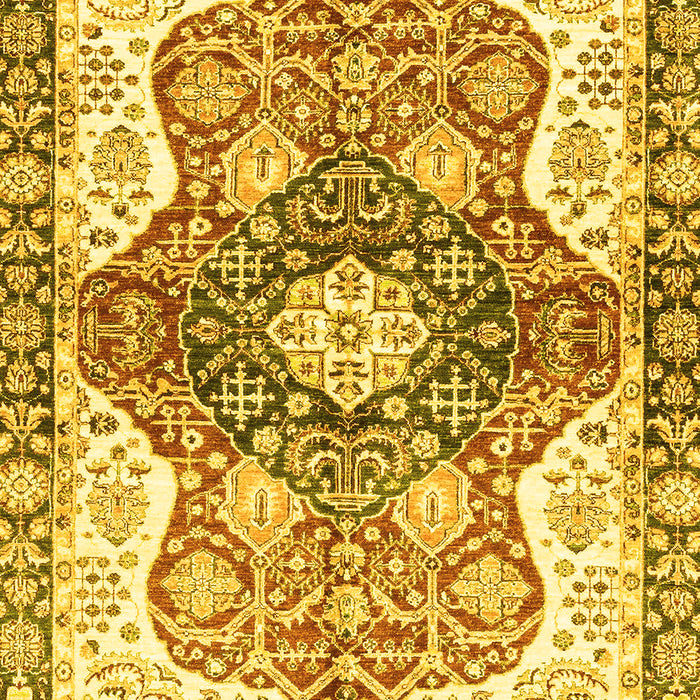 Abstract Yellow Modern Rug, abs3294yw