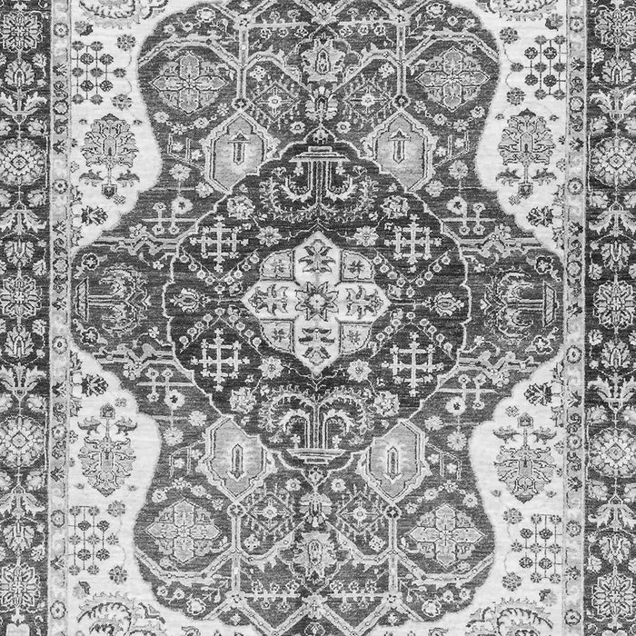 Machine Washable Abstract Gray Modern Rug, wshabs3294gry