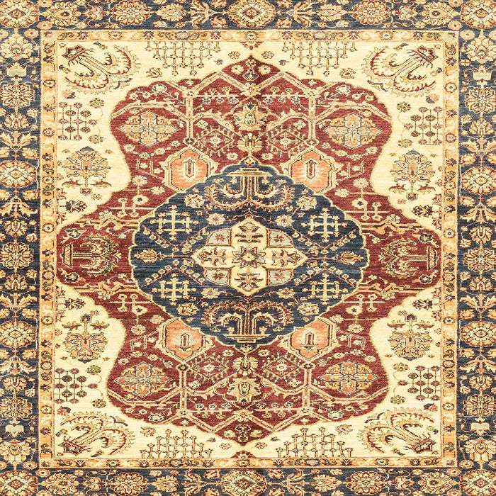 Square Machine Washable Abstract Red Rug, wshabs3294