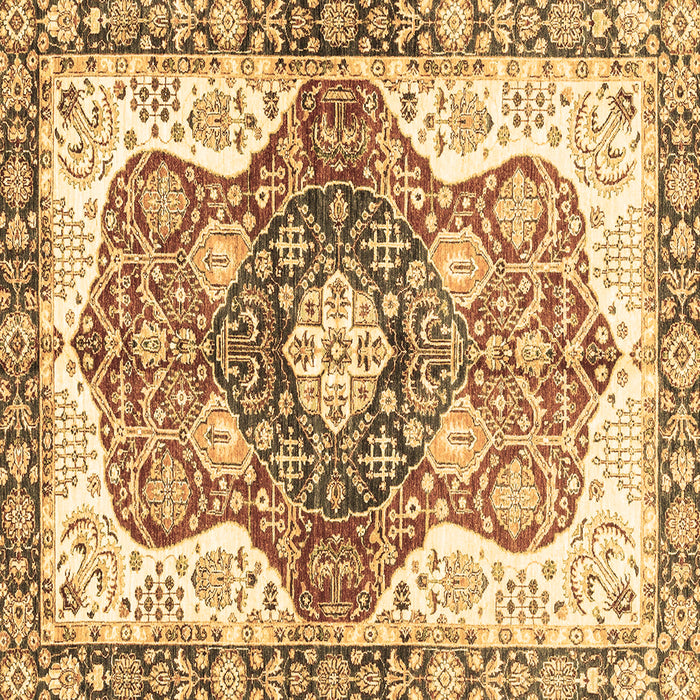 Square Machine Washable Abstract Brown Modern Rug, wshabs3294brn