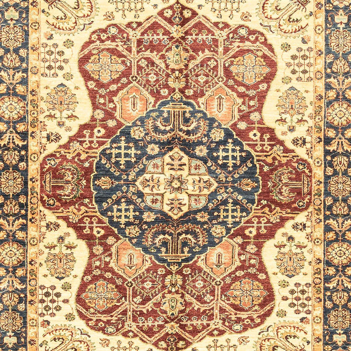 Machine Washable Abstract Red Rug, wshabs3294