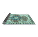 Sideview of Abstract Light Blue Modern Rug, abs3294lblu