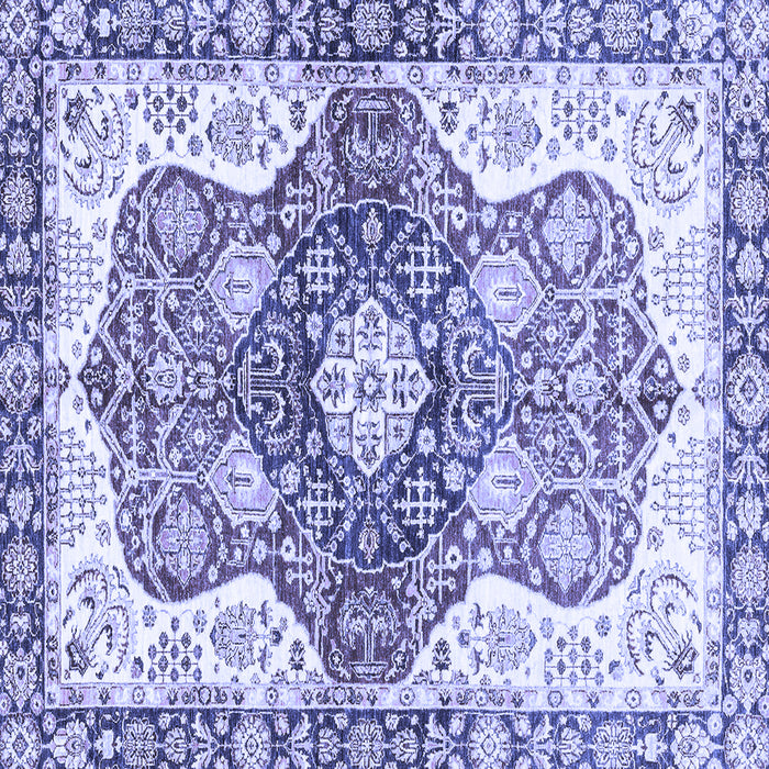 Square Machine Washable Abstract Blue Modern Rug, wshabs3294blu