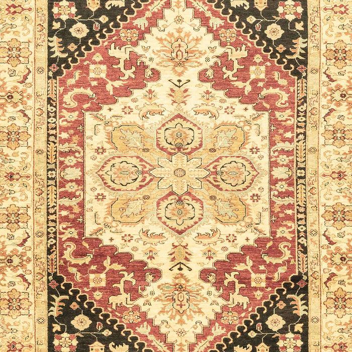 Machine Washable Abstract Chocolate Brown Rug, wshabs3295