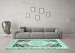 Machine Washable Abstract Light Blue Modern Rug in a Living Room, wshabs3295lblu