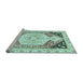 Sideview of Machine Washable Abstract Light Blue Modern Rug, wshabs3295lblu