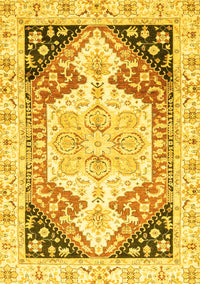 Abstract Yellow Modern Rug, abs3295yw