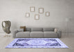 Machine Washable Abstract Blue Modern Rug in a Living Room, wshabs3295blu