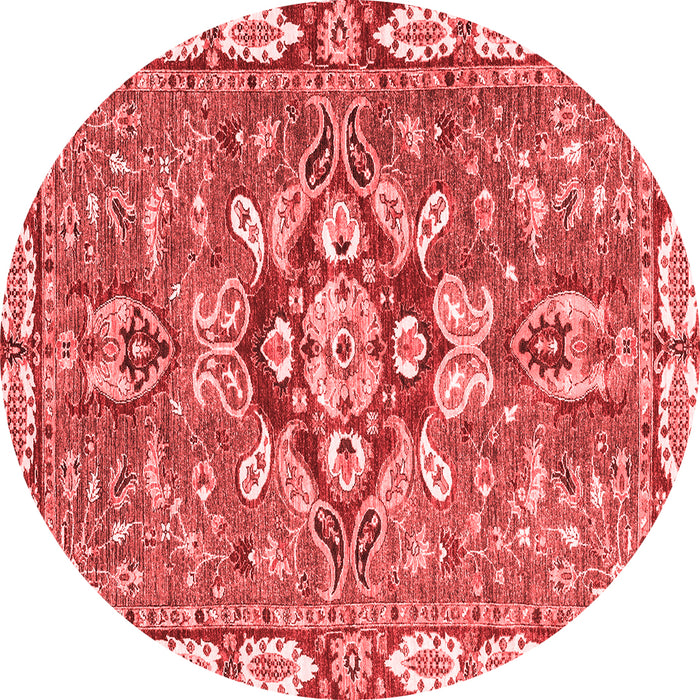 Machine Washable Geometric Red Traditional Rug, wshabs3296red
