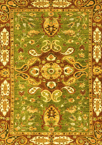 Geometric Yellow Traditional Rug, abs3296yw