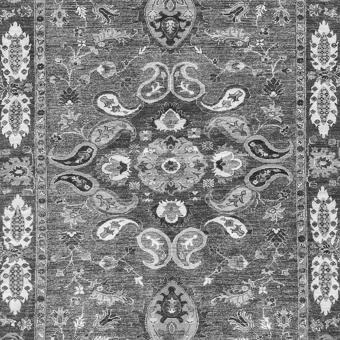 Machine Washable Geometric Gray Traditional Rug, wshabs3296gry