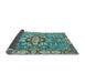 Sideview of Geometric Light Blue Traditional Rug, abs3296lblu