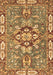 Geometric Brown Traditional Rug, abs3296brn